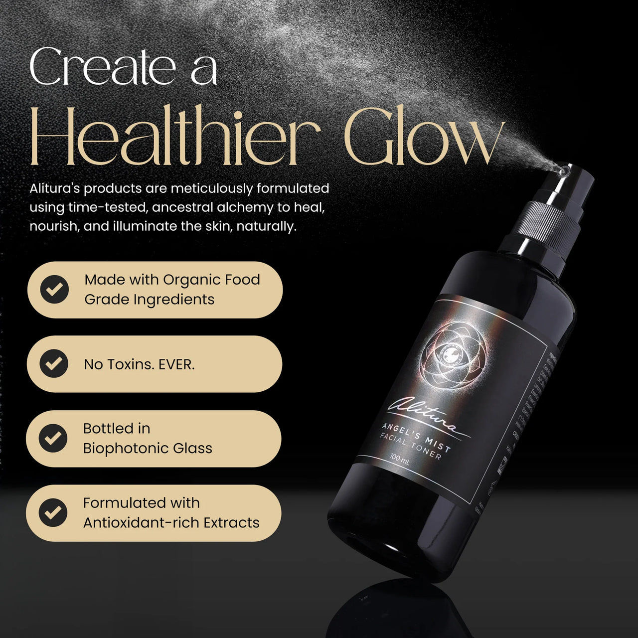 Alitura - Angel’s Mist Facial Toner | Botanical Hydration Mist (100ml)