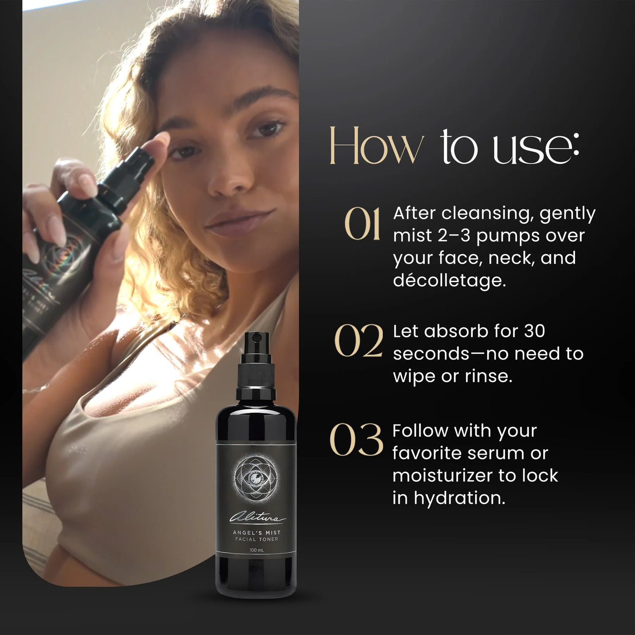 Alitura - Angel’s Mist Facial Toner | Botanical Hydration Mist (100ml)