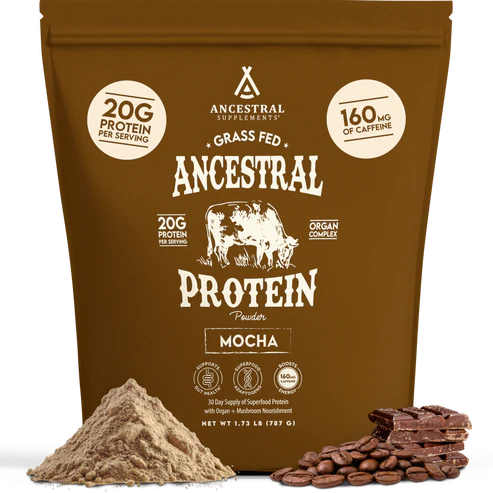 Ancestral Supplements - Ancestral Protein Powder - Mocha Flavour (787g)