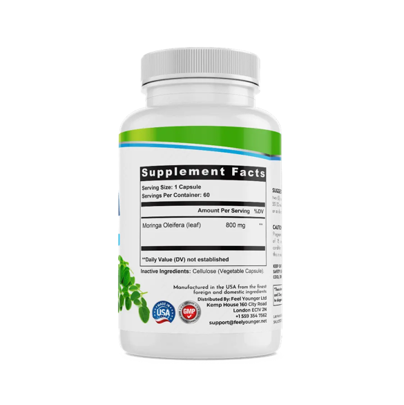 Feel Younger - Moringa 800mg 60caps