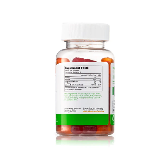 Best Before April 2025 - Zahler Chapter One - Vitamin D3 120 Gummies