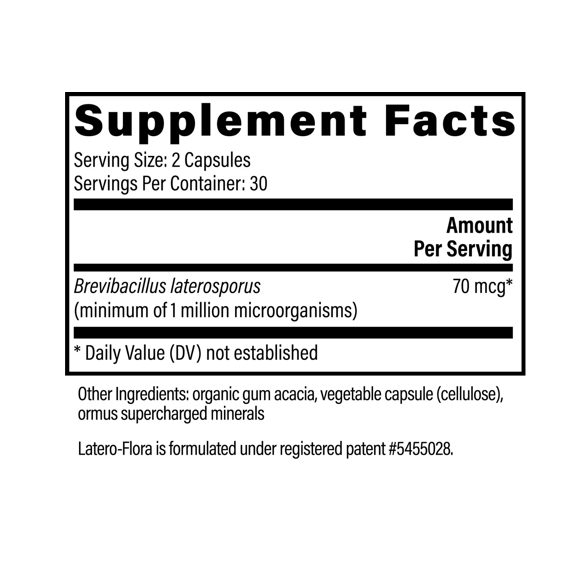 Global Healing | Latero-Flora™ Probiotic (60 capsules - 30 servings)