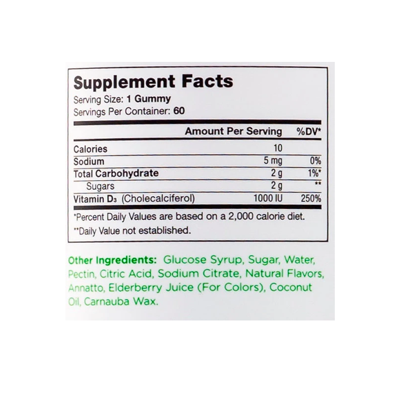 Best Before April 2025 - Zahler Chapter One - Vitamin D3 120 Gummies