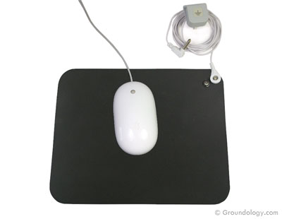 Earthing Grounding Mouse Mat (25x25cm / 10x10")