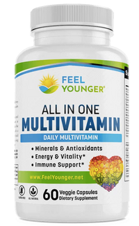 Thumbnail for Feel Younger - All in One Multivitamin + Mineral Formula 60caps