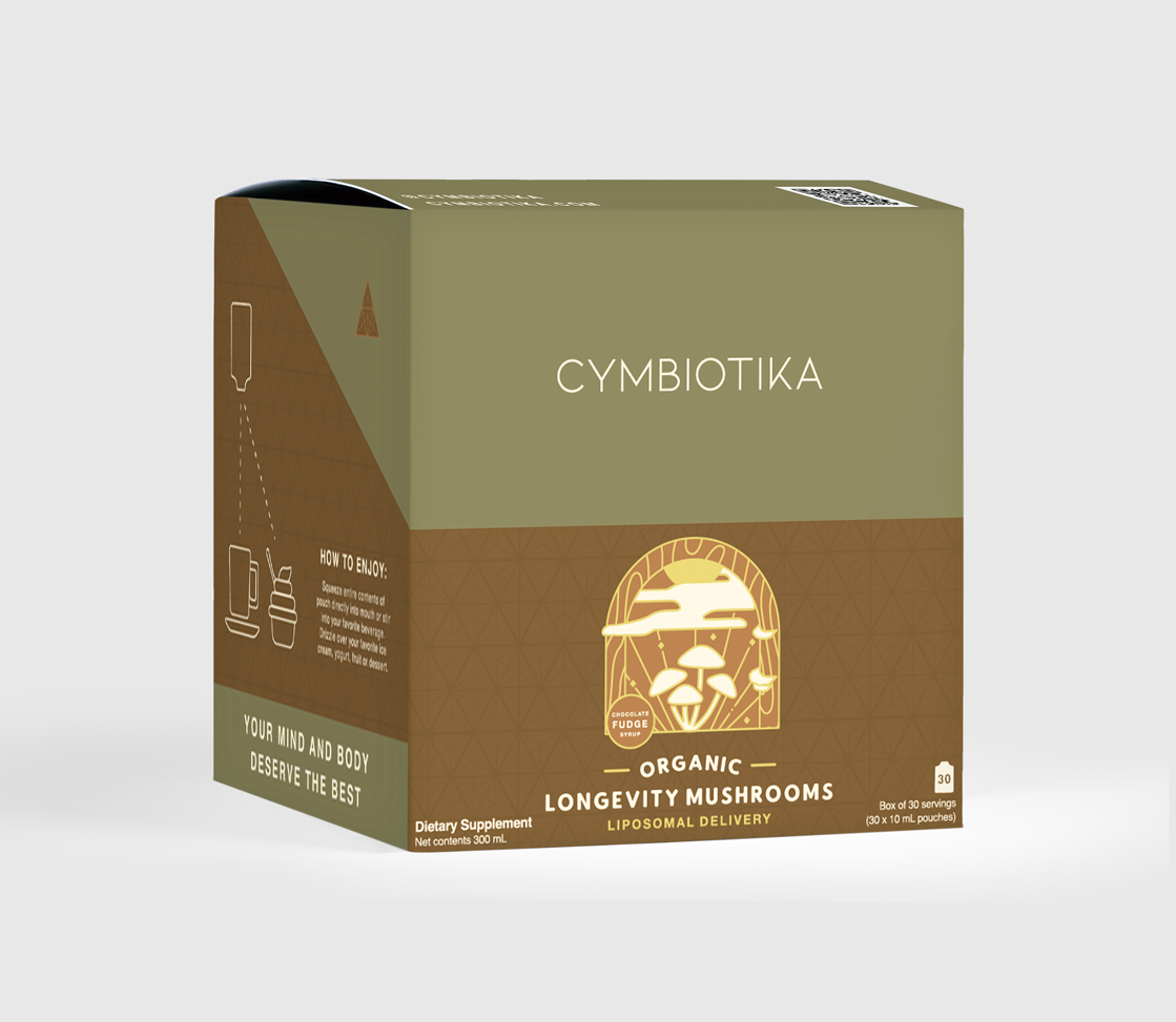 Cymbiotika - Liposomal Longevity Mushrooms (30 x 10ml pouches)