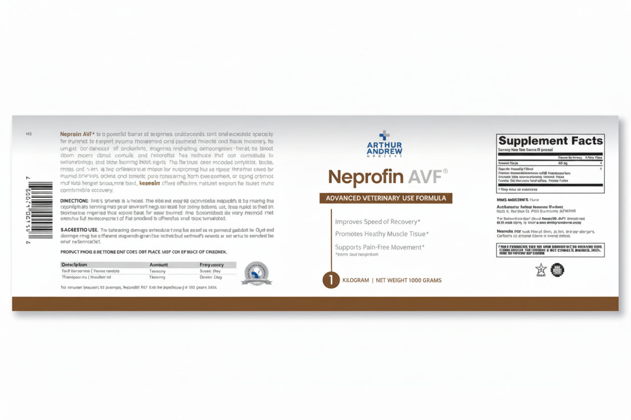 Arthur Andrew Medical - Neprofin AVF Capsules | Enzyme Supplement for Horses & Large Animals - Joint, Digestive & Condition Support (1Kg)