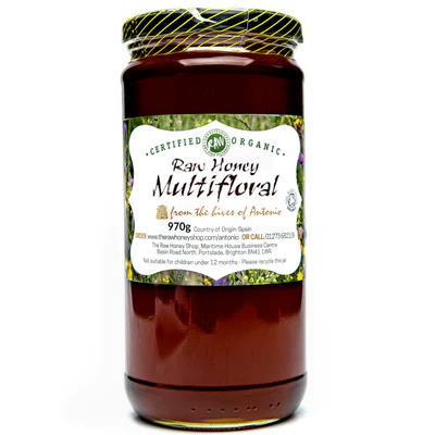 Antonio - Multifloral Honey 970g (Raw, Organic, Runny) 