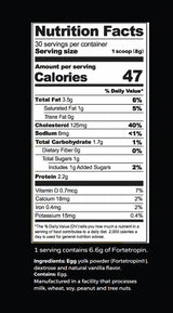 Thumbnail for Yolked - Vanilla Fortetropin® 30 Serving Canister (240g/8.5oz) Egg Yolk Powder