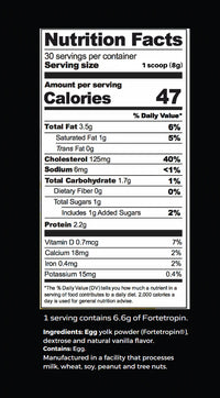 Thumbnail for Yolked - Vanilla Fortetropin® 30 Serving Canister (240g/8.5oz) Egg Yolk Powder