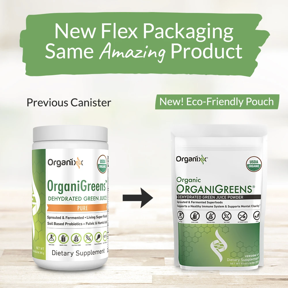 Organixx - Organic OrganiGreens 9.5oz 285g (Green Juice Powder)