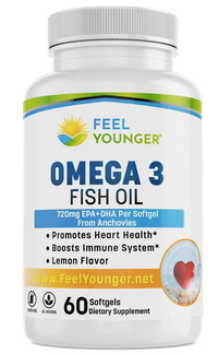 Thumbnail for Feel Younger - Omega 3 Fish Oil EPA+DHA 720mg 60caps