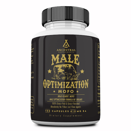 Ancestral Supplements - Male Optimization Formula W/ Organs (MOFO) 180caps 410mg