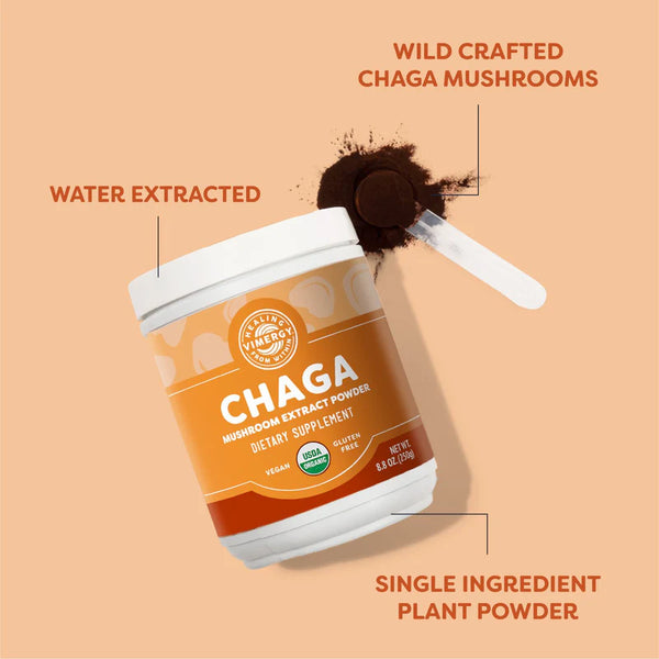 Vimergy Herbs - USDA Organic Chaga Extract Powder 250g