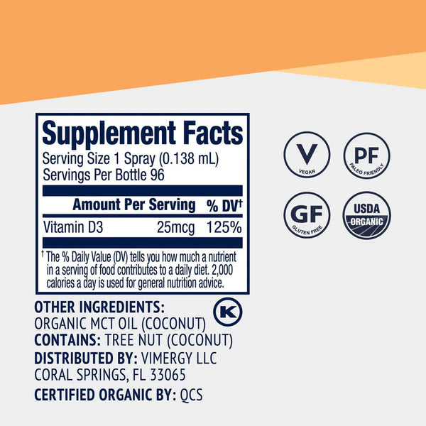 Vimergy Herbs - Organic Vegan Vitamin D3