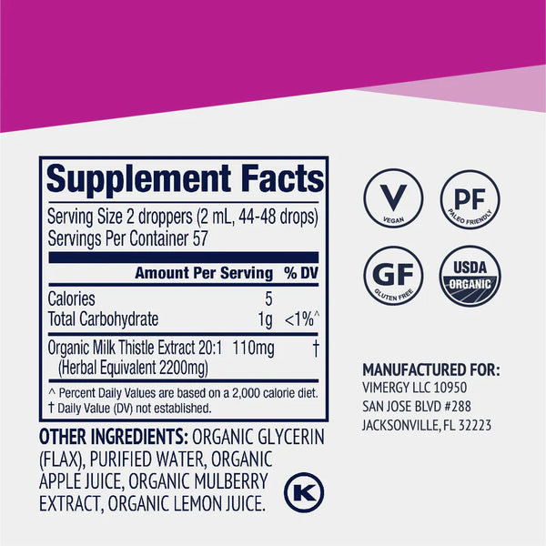Vimergy Herbs - Milk Thistle 115ml