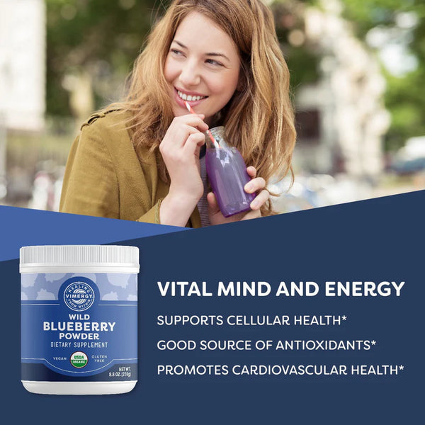 Vimergy Herbs - Wild Blueberry Powder 250g (Brain Body Protect)