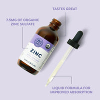 Thumbnail for Vimergy Herbs - Organic Zinc Sulfate 115ml