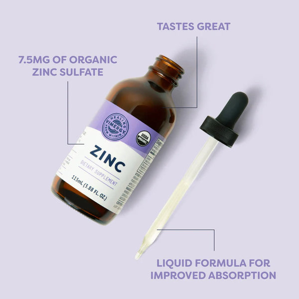 Vimergy Herbs - Organic Zinc Sulfate 55ml (Trial Size)