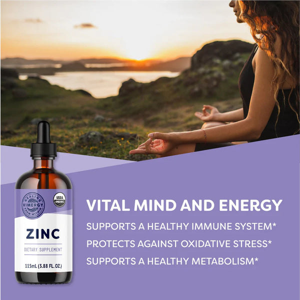 Vimergy Herbs - Organic Zinc Sulfate 55ml (Trial Size)