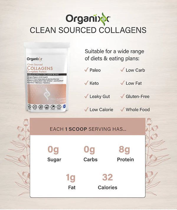 Organixx - Clean Sourced Collagens 180g (20 Servings)