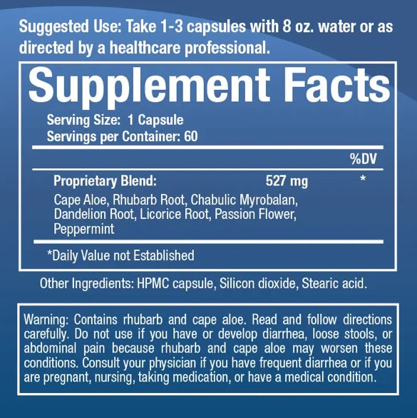 Sovereign Laboratories - GastroDefense™ Overnight Cleanse - Natural Herbal Digestive Formula (60caps)
