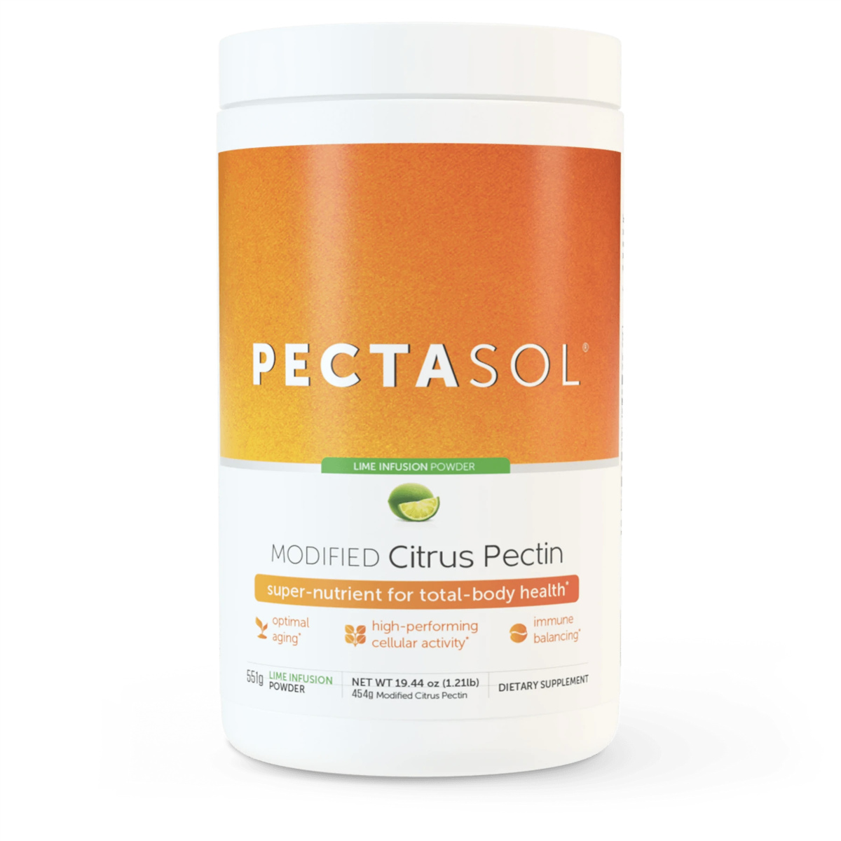 EcoNugenics - PectaSol (Modified Citrus Pectin) 454g Lime Infusion