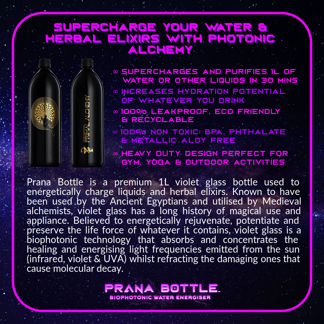 Primal Alchemy - Golden Vortex Prana Energiser Water Bottle 1 Litre