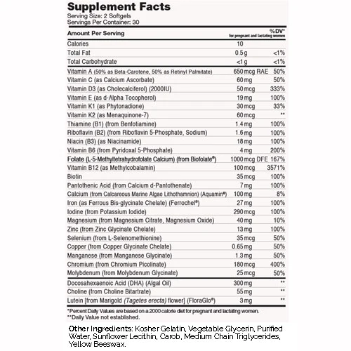 Zahler - Prenatal DHA300 60softgels