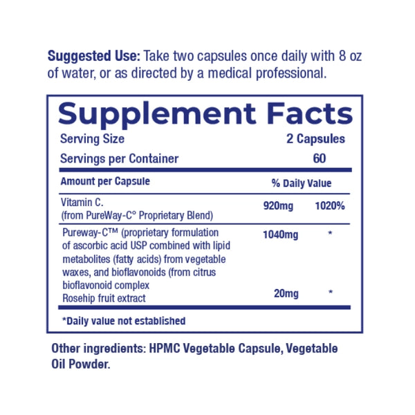 Sovereign Labs - Pro Vital C-LD® Advanced Vitamin C – (120caps/530mg)