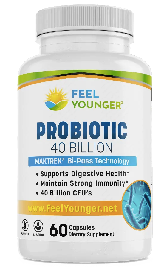 Feel Younger - Probiotic 40 Billion + Matrek 60caps