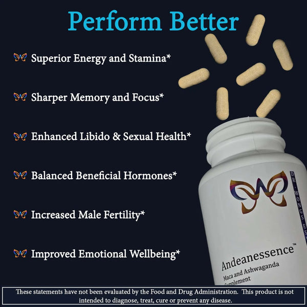Dr Wong’s WAM Essentials – Andeanessence Maxx™ Maca Ashwagandha Root Extract (90caps)
