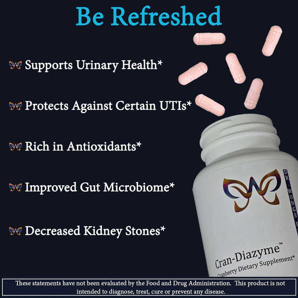 Dr Wong's WAM Essentials – Cran-Diazyme™ (90caps) | Cranberry Extract with Diastase & Serrapeptidase Enzymes