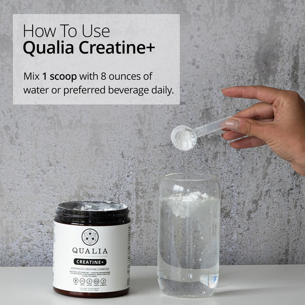Qualia Creatine+ (158g) | Advanced Creatine Complex (OptiCreatine + Creatine MagnaPowder)