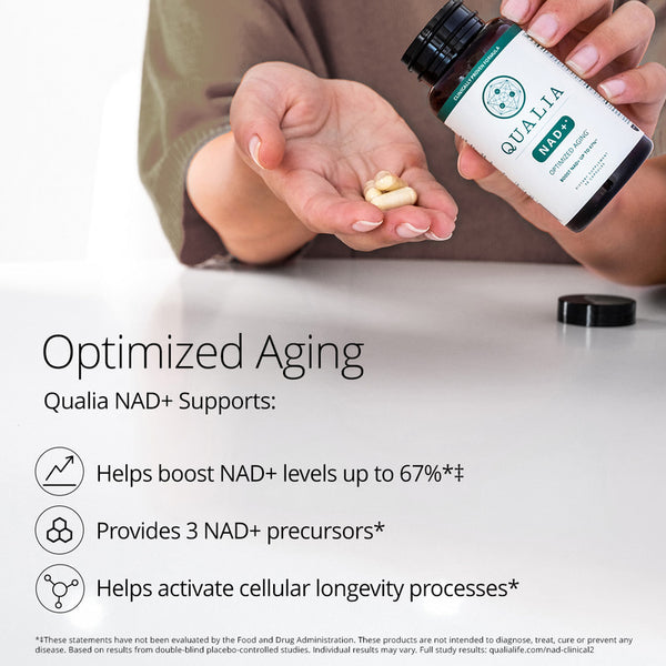 Qualia NAD+ (56caps) | Enhances Cellular Energy & Combat The Aging Process