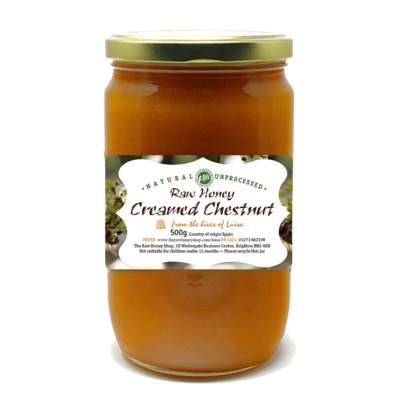 Luisa - Creamed Chestnut Honey - 500g (Raw, Organic)