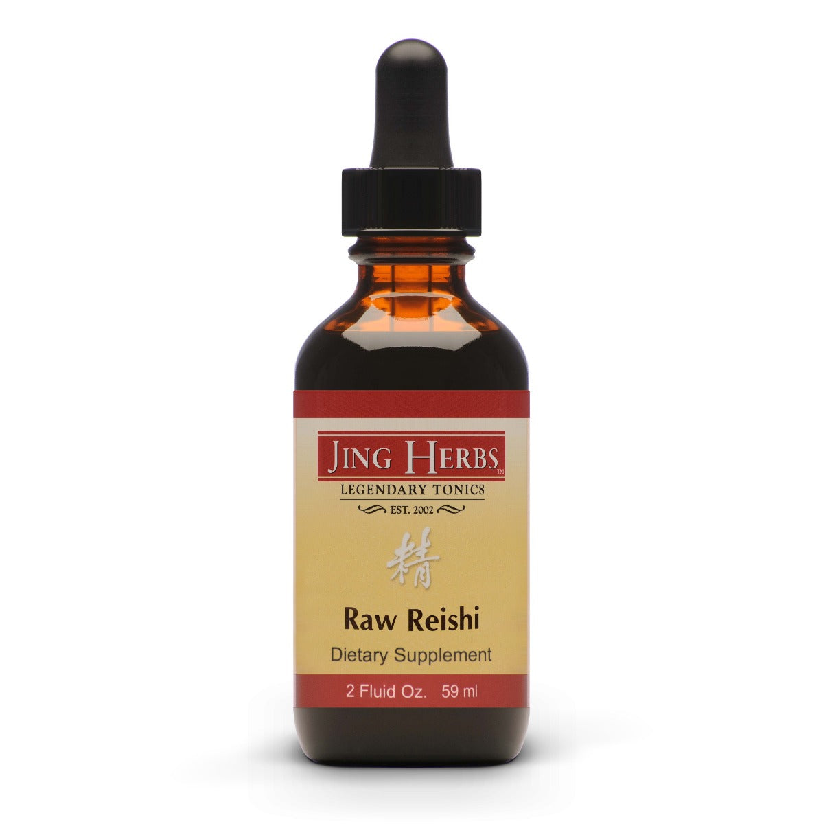 Jing Herbs - Raw Reishi Mushroom 2 Fl. oz. (tincture)