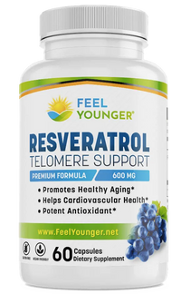 Thumbnail for Feel Younger - Resveratrol 600mg 60caps