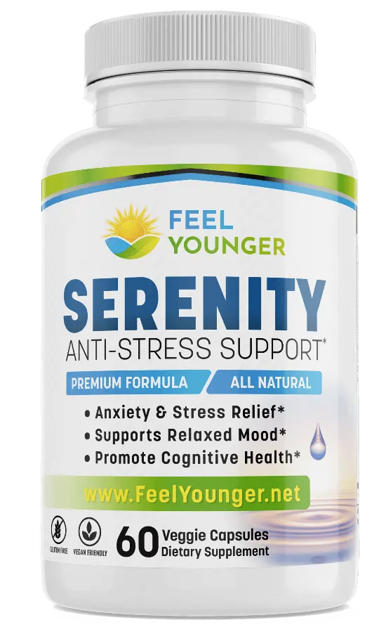 Feel Younger - Serenity Anti-Stress Support 60caps