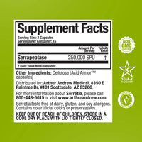 Thumbnail for Arthur Andrew Medical - Serretia - 250,000 SPU (90 capsules)