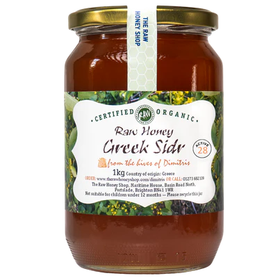 Asterios - Greek Artisan Sidr Honey 1kg (Raw, Organic, Runny)