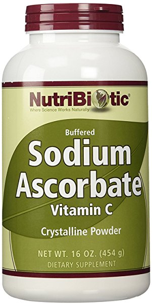 NutriBiotic, Sodium Ascorbate (Vitamin C), Crystalline Powder, 16 oz (454 g) - New packaging