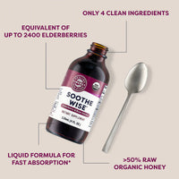 Thumbnail for Vimergy Herbs - Soothe Wise (Elderberry & Raw Honey) 120ml