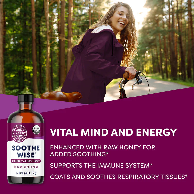 Vimergy Herbs - Soothe Wise (Elderberry & Raw Honey) 120ml