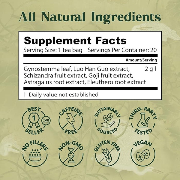 Dragon Herbs - Spring Dragon Longevity Tea (1 x tea bag sample/3 servings)