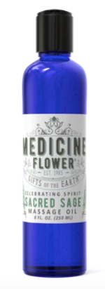 Medicine Flower Sacred Sage® Massage Oil 8oz 240ml