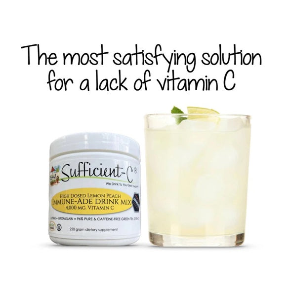 Sufficient-C - High Dosed Lemon Peach Vitamin C Drink Mix (250g)