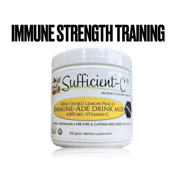 Sufficient-C - High Dosed Lemon Peach Vitamin C Drink Mix (250g)