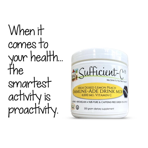 Sufficient-C - High Dosed Lemon Peach Vitamin C Drink Mix (250g)