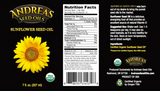 Thumbnail for Andreas Seed Oils – Organic, Cold Pressed, Sunflower Seed Oil (7floz/207ml)